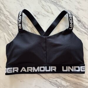 Under Armour Black Sports Bra with Logo Straps